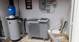 Impianti aerotermici Roma - Pompa di calore per impianto aerotermico di riscaldamento, raffrescamento e acqua calda in villa
