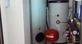 Pompa di calore NIBE F1245 per impianto idrotermico in palazzo di 4 appartamenti.